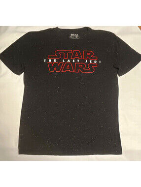 Star Wars VIII: The Last Jedi Black Speckled Graphic T-Shirt